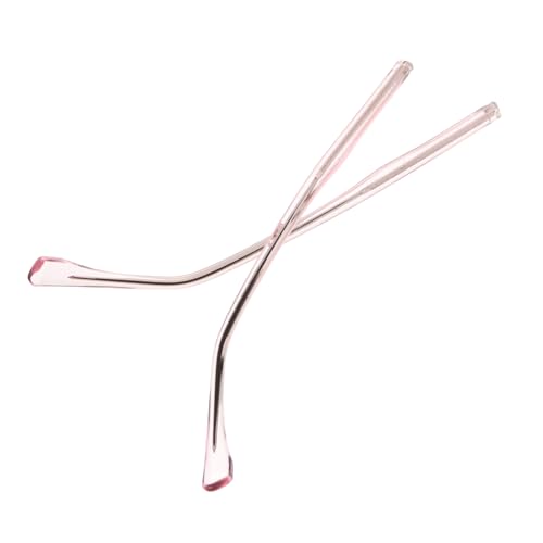 BinZyronic メガネ交換用テンプル 1ペア 金属製 ? 調整可能なパッド付きでフィット感向上、サングラスや眼鏡の修理に適用 (ピンク)
