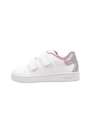Geox B Eclyper Girl, Zapatillas Bebé-Niñas, Rosa Blanca, 23 EU