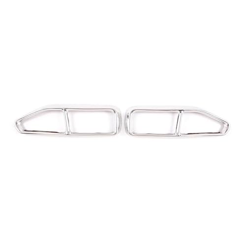 Tubo de escape coche de acero inoxidable para Serie 7 G11 G12 2016-2020 acabado plata
