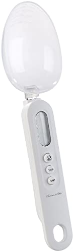 Foto von Rosenstein & Söhne Löffelwaage: Digitale Löffel-Waage, LCD-Display, bis 500 g, 3 Aufsätze, 25/50/150ml (Wiegelöffel, Reisewaagen, Küchenhelfer)