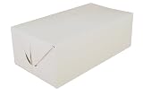Southern Champion Tray 2730 Paperboard White Lunch Carry-Out Box, Fast Top, 8-7/8" Length x 4-7/8" W