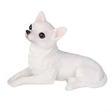 chihuahua blanco cabeza de venado [Decoración de jardín versátil]: ya sea que tengas un pequeño patio trasero o un amplio jardín, esta decoración de chihuahua es versátil. Gracias a su tamaño compacto, se adapta perfectamente a cualquier espacio al aire libre y le da un carácter único.