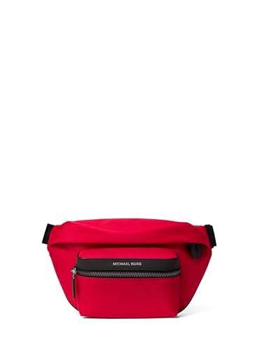 Michael Kors Brooklyn Travel Belt Bag, Light Gunmetal Hardware/Crimson