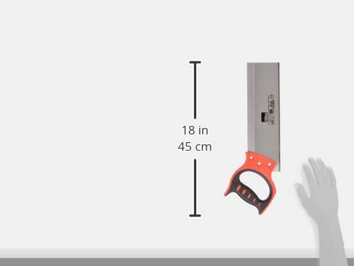 12" Tenon Saw Soft Grip 11TPI, Red/Silver, 12-Inch - Image 5