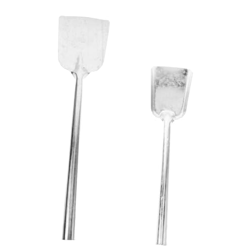 Alipis 2 Pezzi Paletta Cenere in Ghisa Spessa, Strumento Multiuso Per Rimozione Fuliggine, Design Portatile Facile Da Trasportare e Riporre