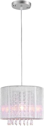 Chandelier cristal LED au design moderne argenté pour un style luxueux