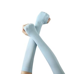 LOLPALONE Blauw Zomer Zonbescherming Ice Sleeves, Ice Silk Bescherming Mouwen, Outdoor Sport Fietsen Ijs Mouwen