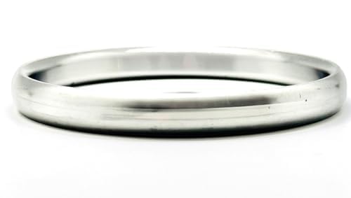 Classic Sarb Loh Sikh Punjabi Kada Silver Color Punjabi Fashion Accessory Sikh Punjabi Kada For Men And Women Pure Iron Kada Sarblog SIkh Wrist Bracelet (Silver, Inner Diameter 7.5 CM)
