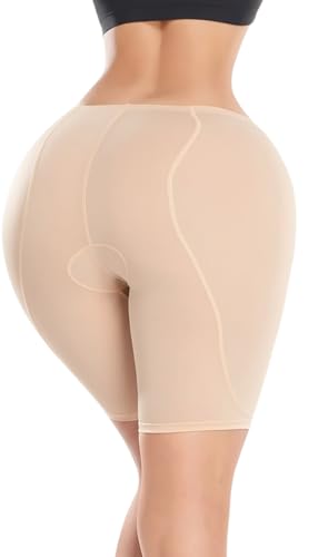 Image of Women Thigh Slimmer with mid Waist and Fake Buttocks Removable Padded's Body Sculpting Shaping Panties