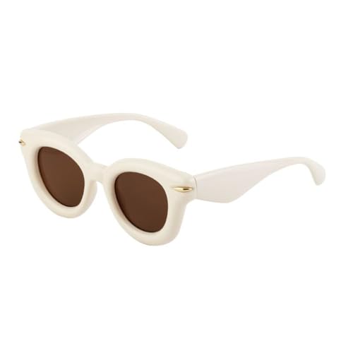 Lunettes de soleil rondes pour femmes et hommes style mode contemporaine