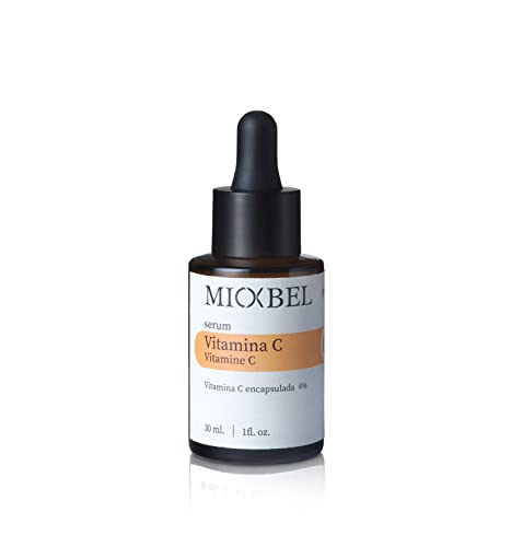 MIOXBEL Gesichtsserum mit eingekapseltem Vitamin C 4% | Feuchtigkeitsspendende Formel Anti-Ageing-| Jüngere und strahlende Haut | Anti-Ageing-Gesichtsserum | Anti-Falten Verjüngungsserum 30ml Cover