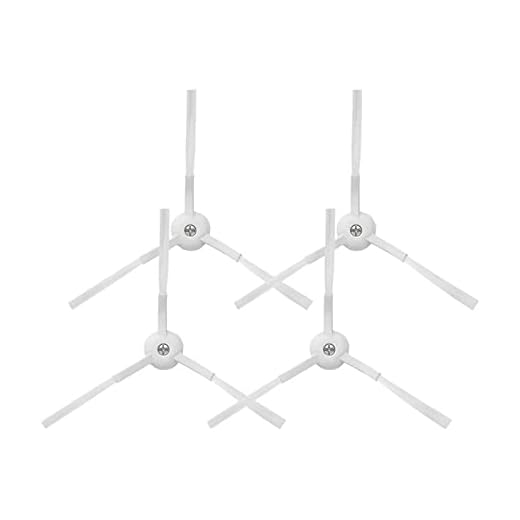 SUPENG R + L Seitenbürsten mit Schrauben Ersatzteile kompatibel mit XIAOMI MIJIA G1 MJSTG1 Mi Robot Vacuum-Mop Essential kompatibel mit Xiomi Zubehör(Color:4 Brushes)