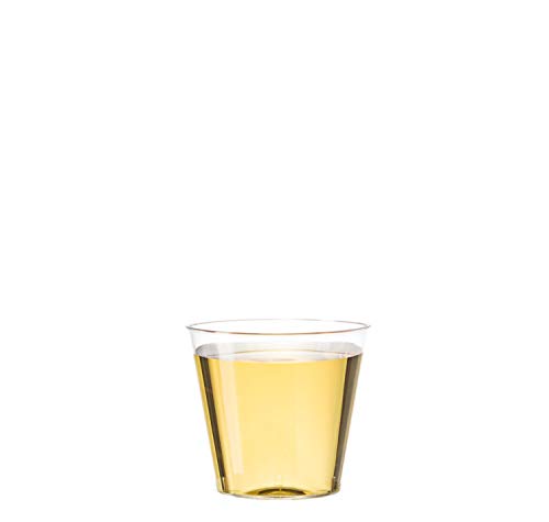 Shot Glasses Multi-Use Plastic Crystal Clear Hard Plastic Cups 30ml - 1 oz (300 Cups)