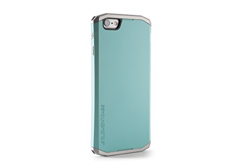 Element Case Solace Case for iPhone 6 - Premium Ultra-Thin Polycarbonate and Aluminum Protective Cover with Rugged Drop Protection, Slim, Shockproof, Lightweight, Wallet Sleeve Included - Turquoise