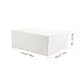 WESIEVYA 1pcs Packing Box for White Multifunctional Storage Case Decorative Ribbon for Weddings Birthdays and Holidays Elegant Design