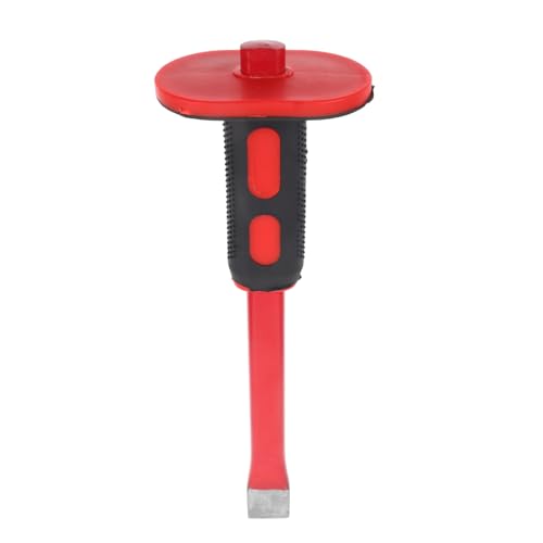 IWOWHERO Pvc Red Chrome Vanadium Steel Chisel for Demolishing Chisel Rock Concrete Chisel Carving