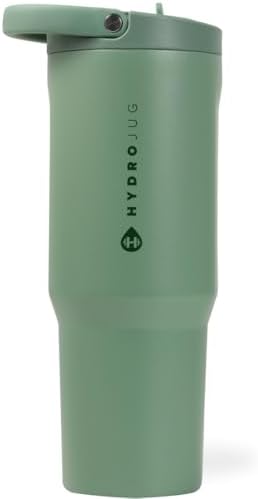 HydroJug Sport - Stainless Steel Tumbler with Straw, Vacuum Insul...