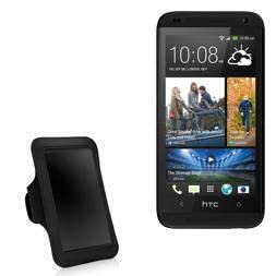 BoxWave Case Compatible with HTC Desire 610 - Sports Armband, Adjustable Armband for Workout and Running for HTC Desire 610 - Jet Black