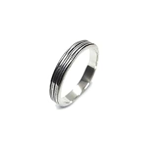 Anillo de Plata Esterlina Banda Sólido Marcado 925 4 mm de Ancho