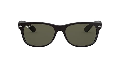 Preisvergleich Produktbild Ray-Ban Unisex New Wayfarer Sonnenbrille, Schwarz (Black Matte), 55mm EU
