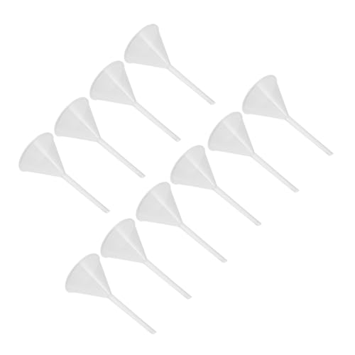 OUNONA 10pcs Laboratory Funnel All Funnel Flasks Dispenser Funnels Mini Flask Scientific Filter Funnel Scientific Funnel Labs Filter Funnel Multifunctional Oil Funnel Clear Flask Plastic