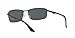 Ray-Ban Men's RB3498 Rectangular Sunglasses, Matte Black/Polarized Grey, 61 mm + 0