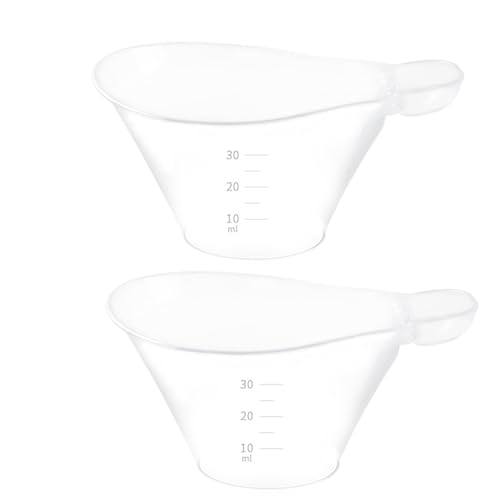 Btgghytr Lot de 2 gobelets pratiques pour nouveau-né - Design anti-étranglement - Pour nourriture, eau, médicaments, pour une alimentation sûre et facile