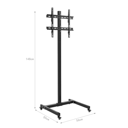 Soporte móvil para TV de 32-55 pulgadas ajustable en altura miniatura 2