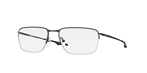 Oakley Mens Ox5148 Wingback Sq Square Prescription Eyewear Frames, Pewter/Demo Lens, 56 mm