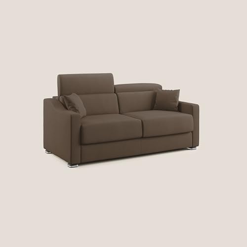 Divani.Store Sofá Cama, Lona, marrón, 171 cm (Mat. 120x197)