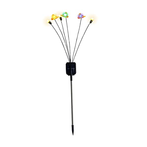 Jildouf Luces de luciérnaga alimentadas por energía solar, luces LED decorativas de baile con 2 modos de iluminación, impermeables, luces solares de jardín al aire libre, luces decorativas de flores