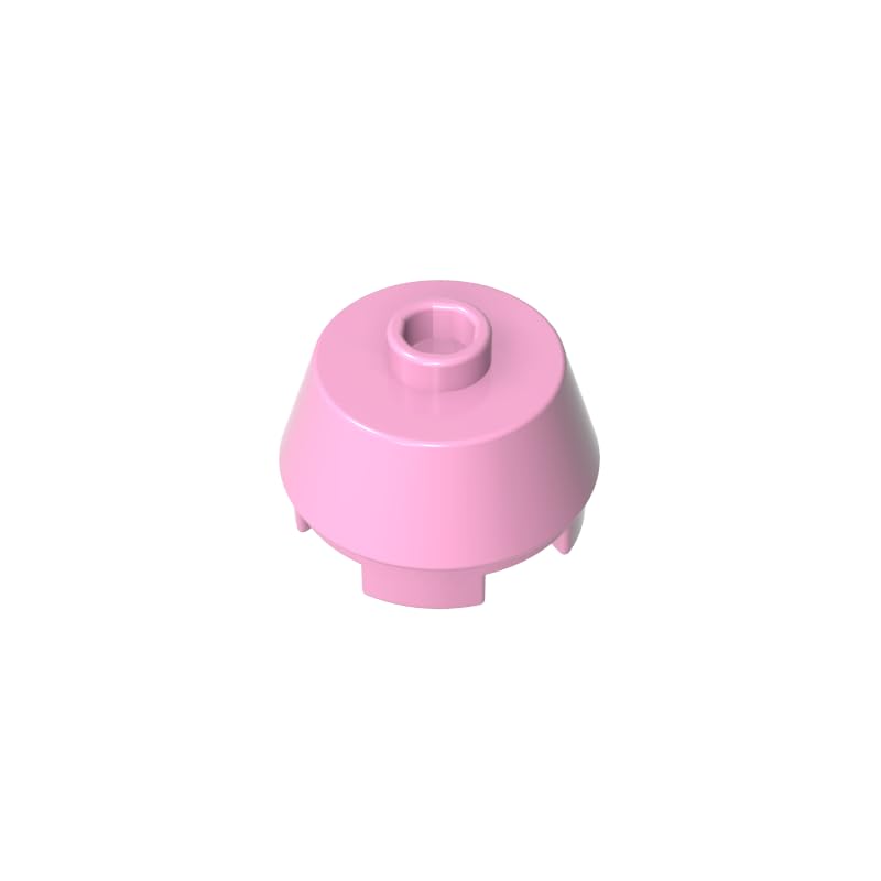 XYEIUGO 98100 Round Brick Round 2x2 Truncated Cone, Bright Pink, 50 PCS โ image 1