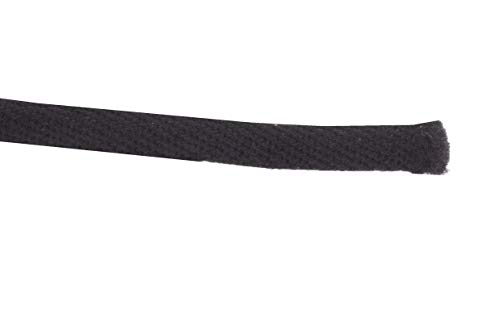 Mandala Crafts Black Polyester Cotton Welting Cord For Upholstery Welt Cord Piping Rope Filler Sewing - 20 Yds ¼ Inch Cotton Piping Cord Welt Cording For Drapery Pillow Trimming #TOP3