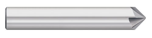 Titan TC87741 Solid Carbide Chamfer Mill, 4 Flute, Single End, 82 Degree Angle, Uncoated, 1/2" Size, 1/2" Shank Diameter, 3" Overall Length