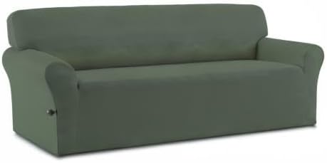 Miniatura 8 de Easy-Going - Funda elástica de forro polar para sofá, de spandex, antideslizante, suave, funda de sofá, protector de muebles lavable con espuma