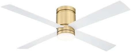 Brushed Satin Brass 52'' Ceiling Fan with LED Lights