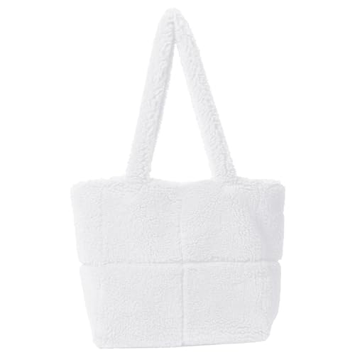 Sac fourre-tout en peluche grand volume pour ranger tous vos essentiels de l'hiver