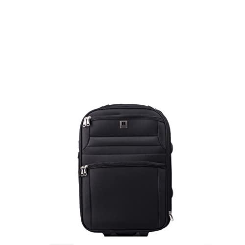 Maleta de cabina BEMON de 55cm, el equipaje negro ideal para viajar sin facturar 2