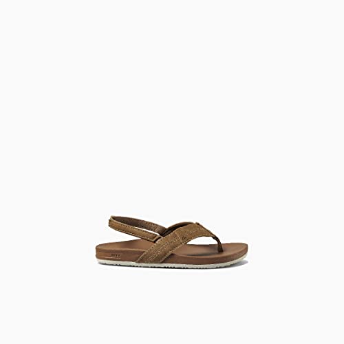 REEF Kids Boys Sandals, Little Cushion Phantom, Tan, 4 - image 3