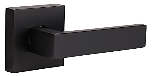 Home Improvement Direct Dummy Door Lever Contemporary Black Decorative Inactive Trim Non-Turning Handle Lock Hardware (Non- Functioning) For Right Or Left Handed Door, 1 Pack #TOP23