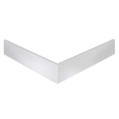 Schulte EP9091 04 Schürze für Duschwanne flach Quadrat, 90 x 90 cm, aluminium, alpinweiß, für Schulte Duschwannen EP9090, D9090