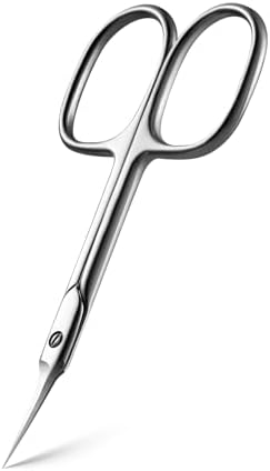Amazon.com : XGIZMOO Cuticle Scissors Extra Fine Curved Professional ...