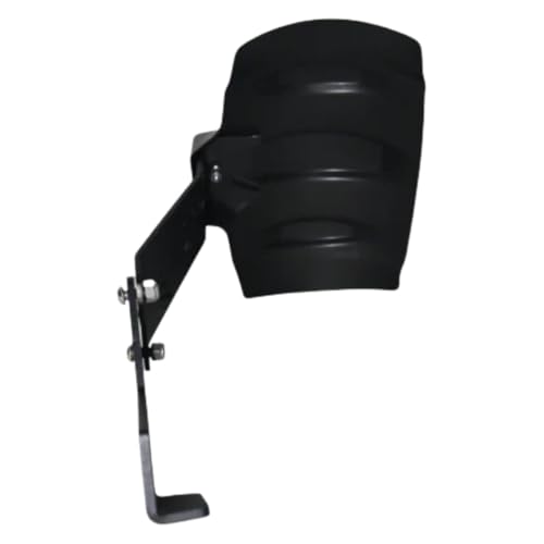 Image of Tyre Hugger Guard Compatible with RE Himalayan 450 /411 | Rear Mudguard Splash Guard with Reflector | Heavy-Duty Plastic & Metal Build | Black