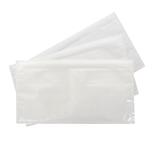 LOGIC PACK Lieferscheintaschen DIN DL 225x110 mm Transparent 1000 Stück Dokumententaschen selbstklebend transparent Rechnungstaschen für A5 Begleitpapiertaschen LDPE ohne Aufdruck