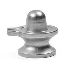 VRINDAVANBAZAAR.COM Vrindavan Bazaar Mercury Shivling Idol (Small)