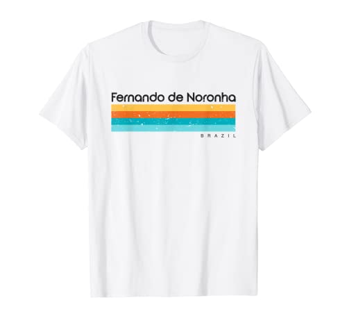 Vintage Fernando de Noronha Brasil Diseño Retro Camiseta