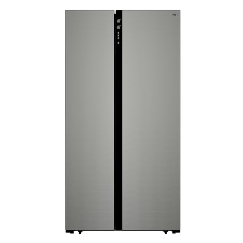 Avanti 15.6 cu. ft. Side-by-Side Apartment Refrigerator with Freezer, Compact Counter-Depth Fridge for Small Spaces, Stainless Steel