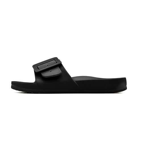 Womens Platform Sandals Arch Support Lightweight Comfy Foam EVA Open Toe Slides Adjustable Buckle Beach Sandals