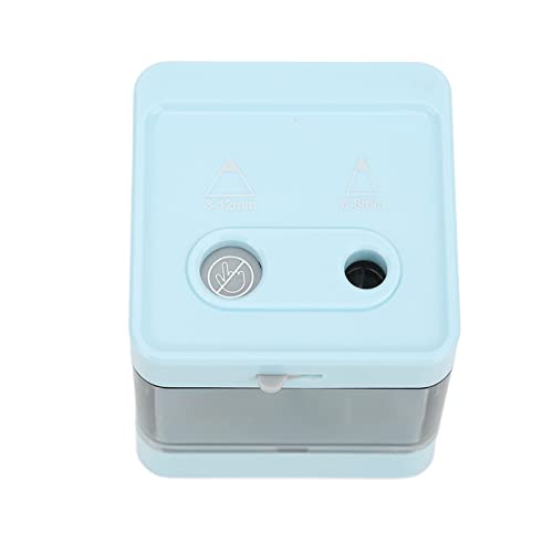 Apontador de furo duplo, apontador rápido Apontador elétrico de furo duplo para lápis de 6-12 mm