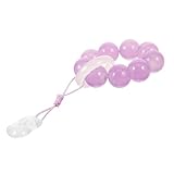 Healeved Anillo de Dedo Cuentas de Rosario, Material Resistente, Color Púrpura, Adecuado para Oración y Obsequio Especial para Mujer